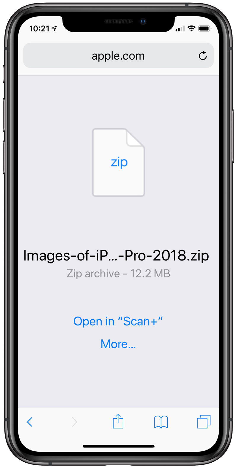 Open zip file on sale on iphone